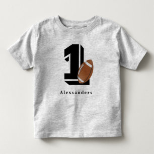 Camiseta Infantil Futebol Aniversário de 1 ano nome e idade menino m