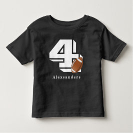 Camiseta Infantil Futebol Aniversário de 4 anos nome e idade menino 