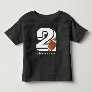 Camiseta Infantil Futebol de 2 anos de idade, Fã segundo aniversário