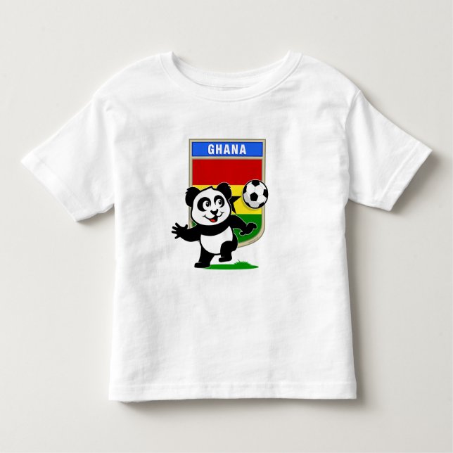 Camiseta Infantil Futebol do Gana Panda (Frente)