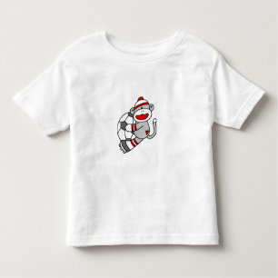 Camiseta Infantil Futebol do macaco da peúga
