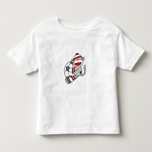 Camiseta Infantil Futebol do macaco da peúga (Frente)