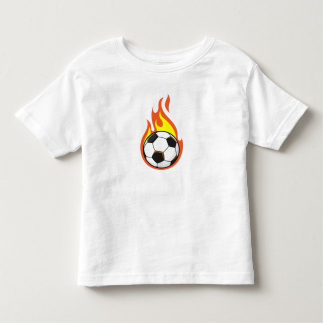 Camiseta Infantil Futebol em Chamas (Frente)