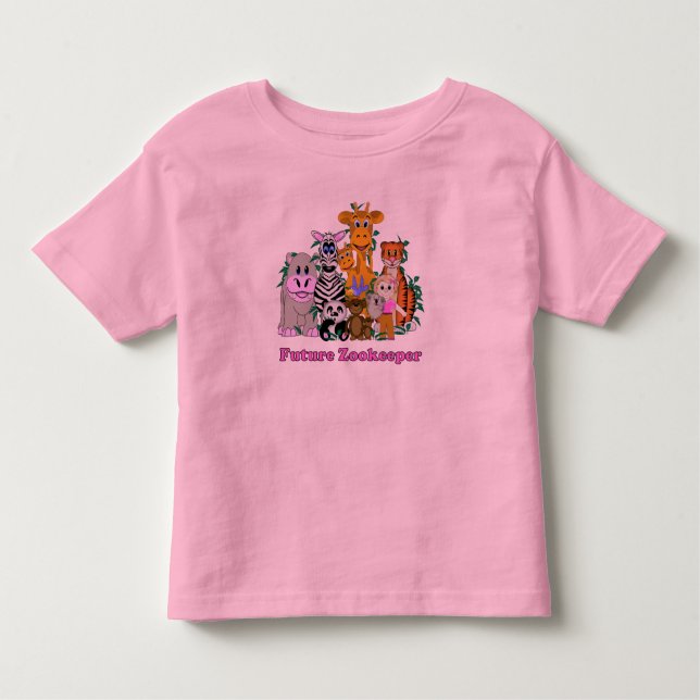 Camiseta Infantil Futura Menina Zookeeper (Frente)