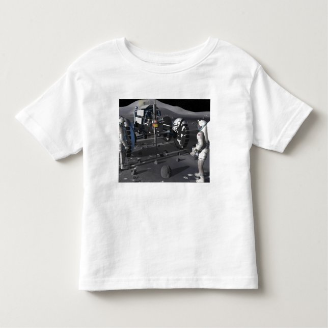 Camiseta Infantil Futuras missões de exploração do espaço (Frente)