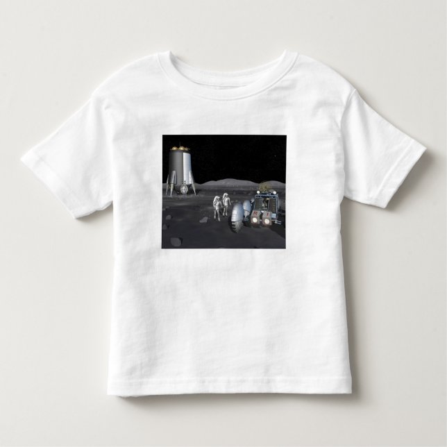 Camiseta Infantil Futuras missões de exploração do espaço 3 (Frente)