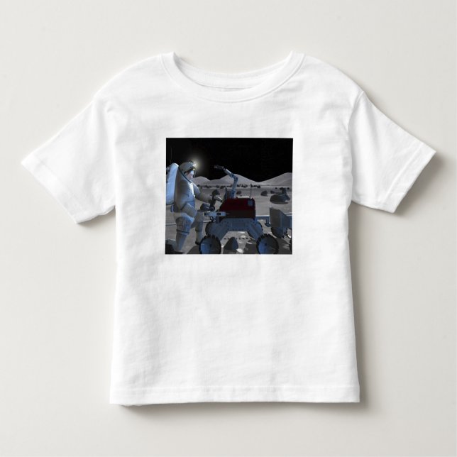 Camiseta Infantil Futuras missões de exploração do espaço 7 (Frente)