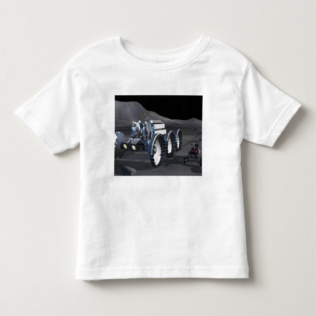 Camiseta Infantil Futuras missões de exploração do espaço 8 (Frente)