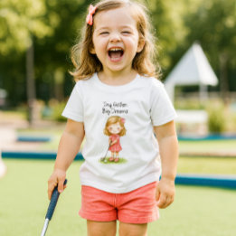 Camiseta Infantil Future Golfer Baby Girl or 