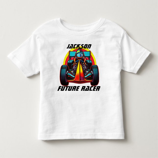Camiseta Infantil Future Racer (Frente)