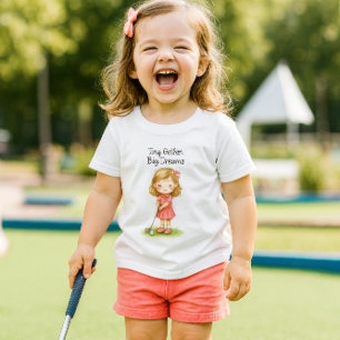 Camiseta Infantil Futuro Bebê Menina Golfista ou 