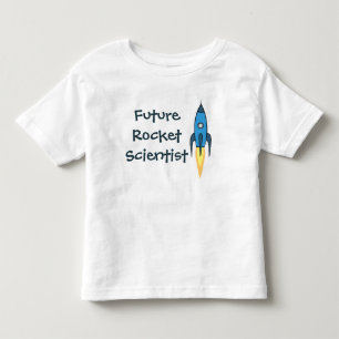 Camiseta Infantil Futuro Cientista Fogueira Azul do Espaço Engraçado