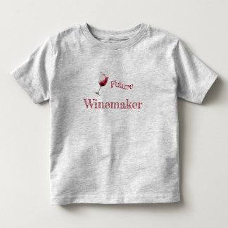 Camiseta Infantil Futuro Vinicultor Bebê Amante de Vinho Divertido