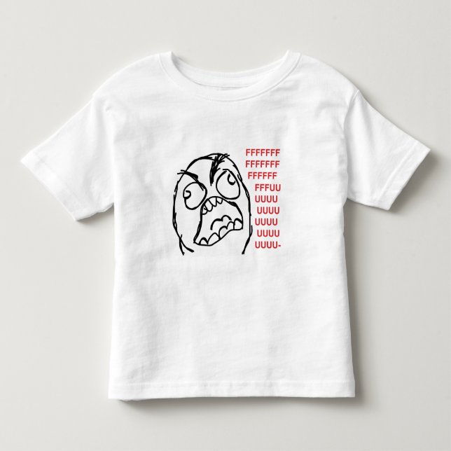 Camiseta Infantil Fuuuu do fuuu da cara da raiva (Frente)