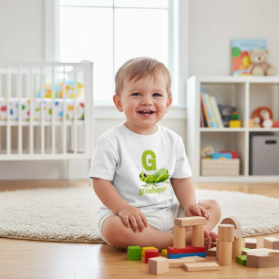 Camiseta Infantil G é para Gafanhoto -Aprendizado do Alfabeto Fofo