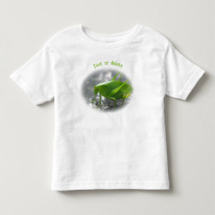 Camiseta Infantil Gafanhoto Katydid Personalizado Natureza