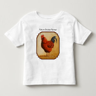 Camiseta Infantil Galinha Vermelha da Ilha Rhode