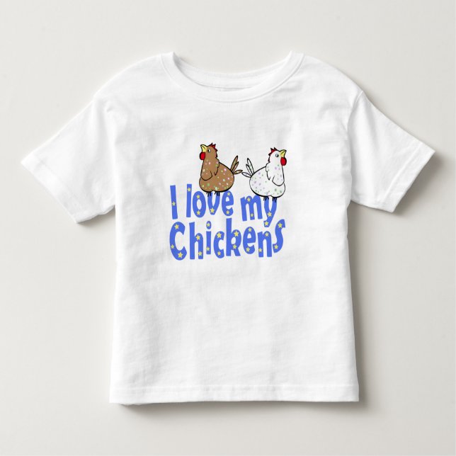 Camiseta Infantil Galinhas do amor - o t-shirt do miúdo (Frente)
