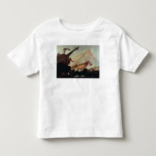 Camiseta Infantil Galleons destruiu em uma costa rochosa