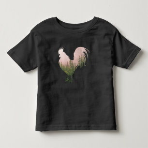 CAMISETA INFANTIL GALO DA NATUREZA ESTILO FLORESTA