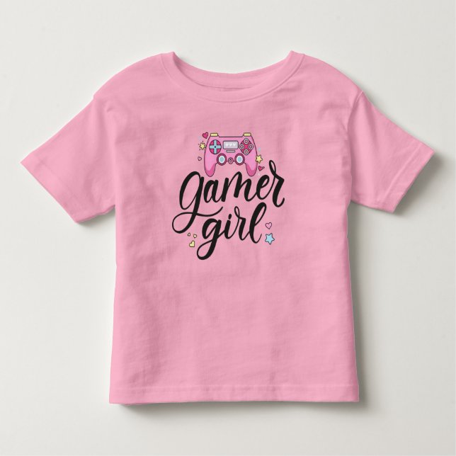 Camiseta Infantil Gamer Girl (Frente)