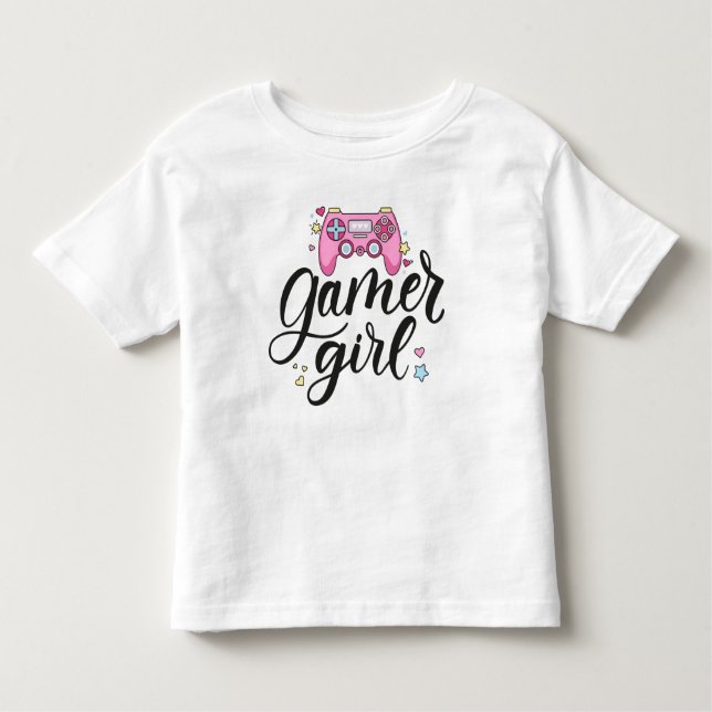 Camiseta Infantil Gamer Girl (Frente)