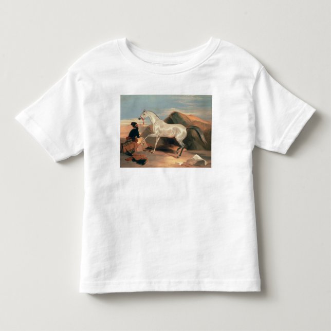 Camiseta Infantil Garanhão árabe (Frente)