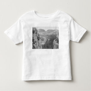 Camiseta Infantil Garganta do eco que olha através da passagem