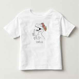 Camiseta Infantil Garota do Dinossauro
