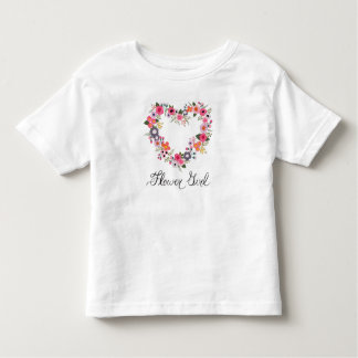 Camiseta Infantil Garota Flor Blushing Heart-shirt