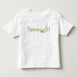Camiseta Infantil Garota Flor - Camisa-T do Toddler