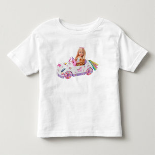 Camiseta Infantil Garota Fofa em Conversível Rosa – Aventura de Cria