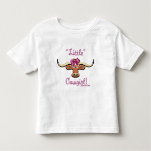 Camiseta Infantil Garota-Vaca, Camisa-Vaca Longhorn