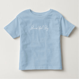 Camiseta Infantil Garoto Bonito: Meninos Trendy Blue Toddler Pré-Esc
