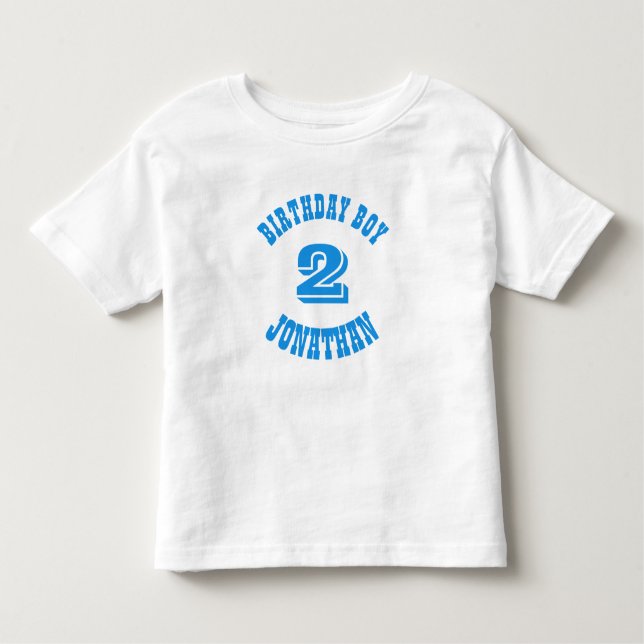 Camiseta Infantil Garoto de aniversário personalizado (personalizar  (Frente)