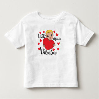 Camiseta Infantil Garoto Namorados bonito segurando arte para oferec