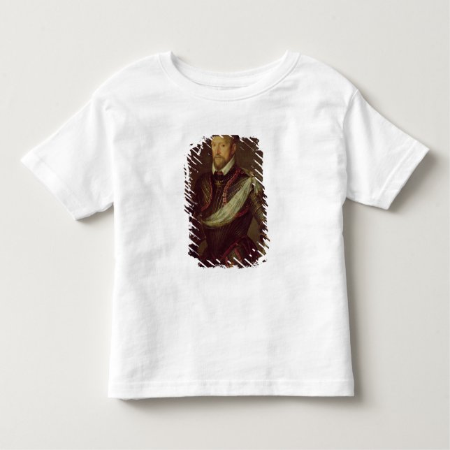 Camiseta Infantil Gaspard II do almirante de Coligny de France (Frente)