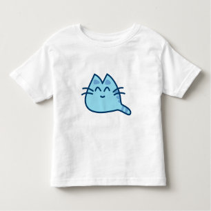 Camiseta Infantil Gatinho azul Pulli