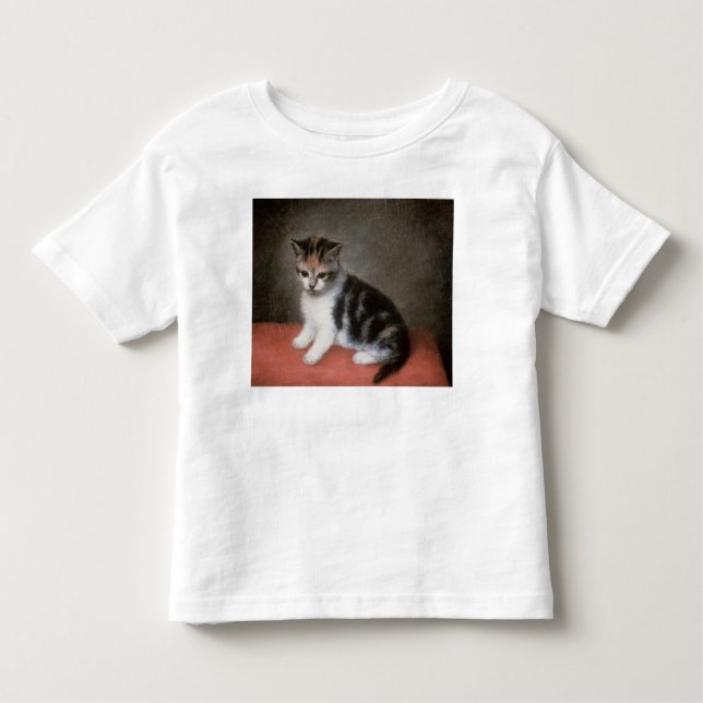 Camiseta Infantil Gatinho de George Stubbs | da senhorita Ann (Frente)