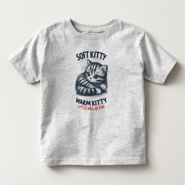 Camiseta Infantil Gatinho flexível (Frente)