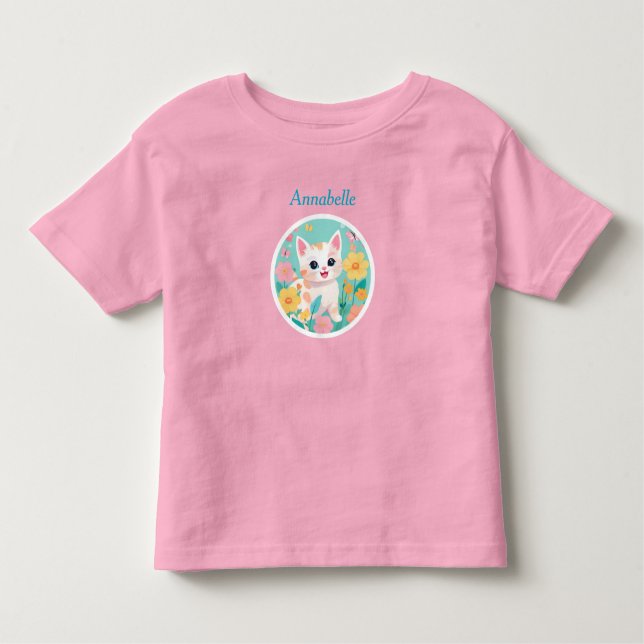 Camiseta Infantil Gatinho Gato (Frente)