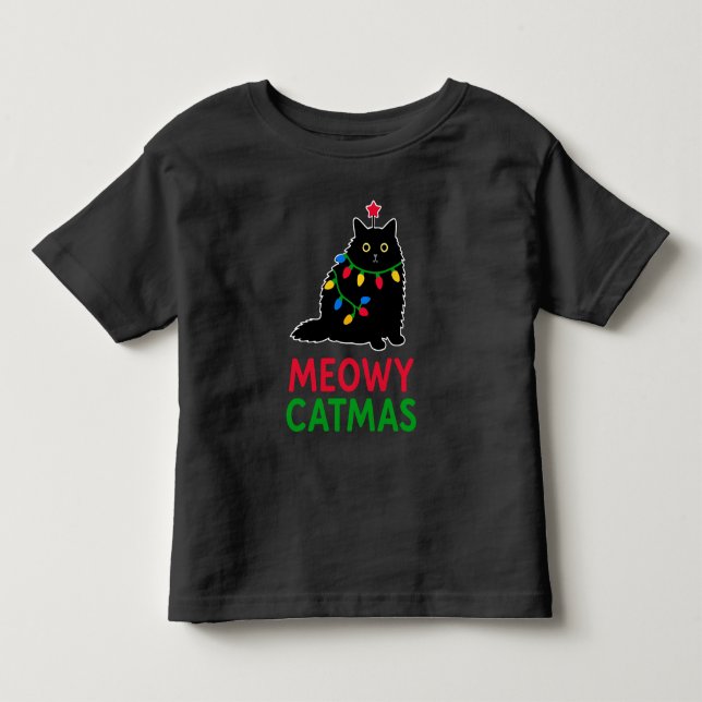 Camiseta Infantil Gatnatal Meow (Frente)