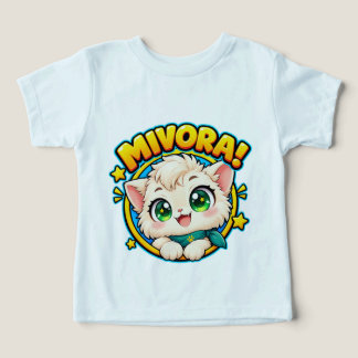 Camiseta Infantil Gato Anime Mivora Fofa