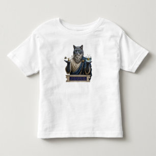 Camiseta Infantil Gato Azul Russo Arquimedes