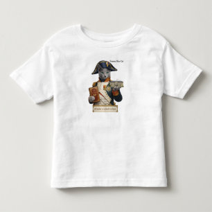 Camiseta Infantil Gato Azul Russo Napoleão Bonaparte