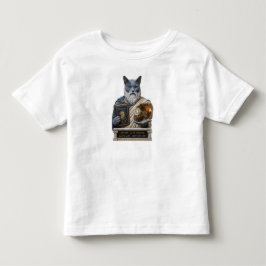 Camiseta Infantil Gato Azul Russo Plato