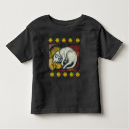 Camiseta Infantil Gato Branco, Franz Marc