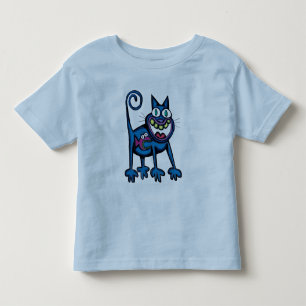 Camiseta Infantil Gato/cão da criança