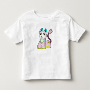 Camiseta Infantil Gato como Robô
