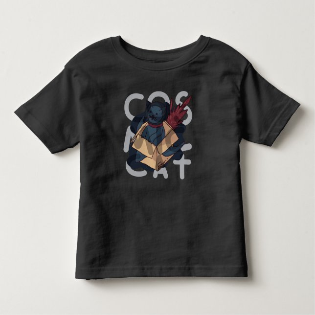 Camiseta Infantil Gato Cósmico (Frente)